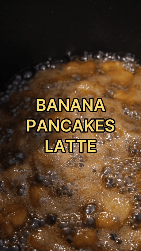 Banana Pancakes Latte